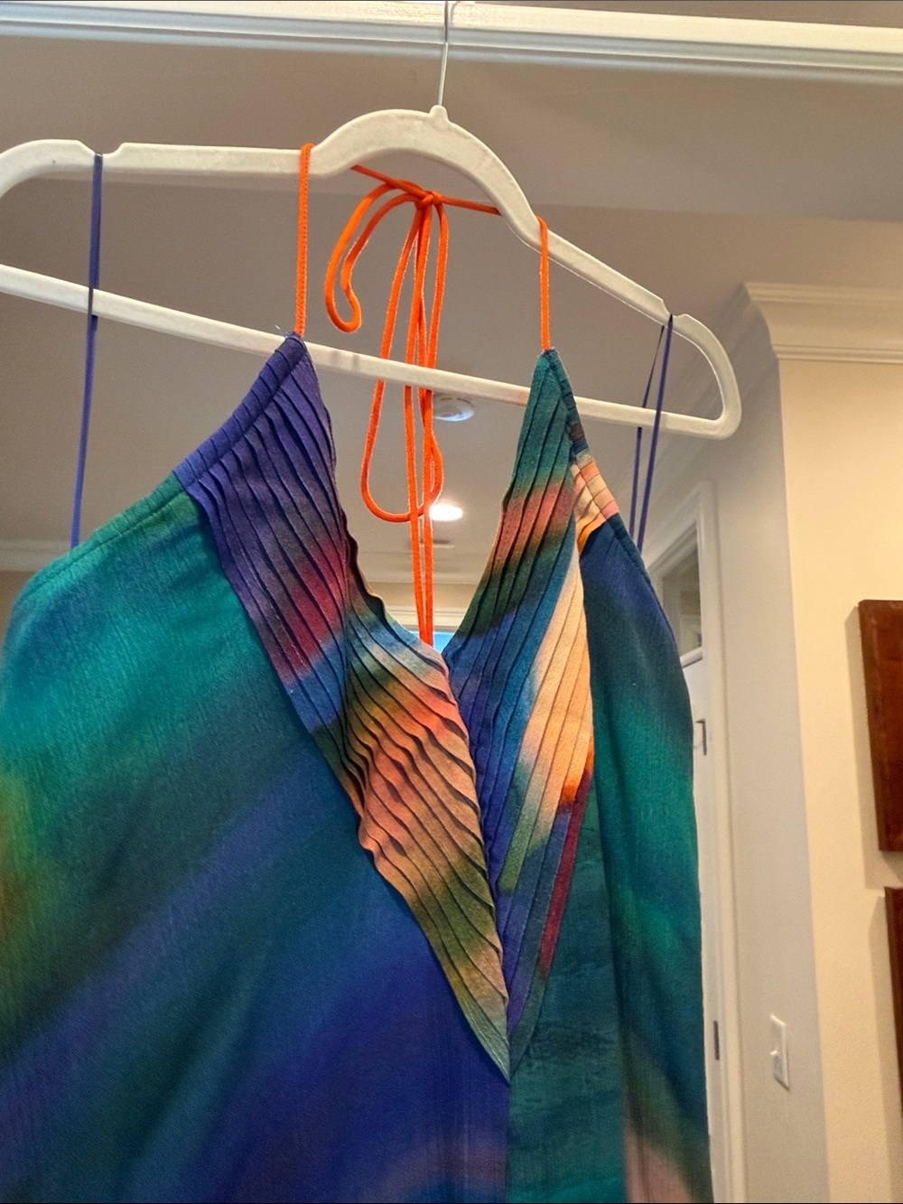 Free People Colorful Abstract Print Halter Maxi Dress - Picture 3 of 9